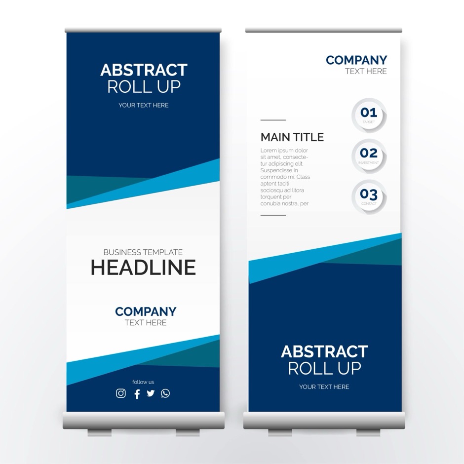 Roll-up reklamowy ze stojakiem